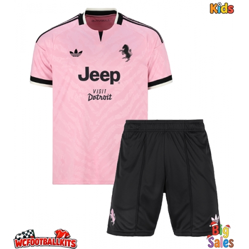 Juventus Gleison Bremer #3 Replica Away Stadium Kit for Kids 2026-27 Short Sleeve (+ pants)